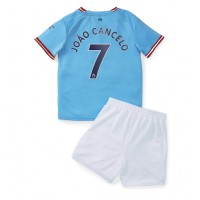 Manchester City Joao Cancelo #7 Fotballklær Hjemmedraktsett Barn 2022-23 Kortermet (+ korte bukser)
